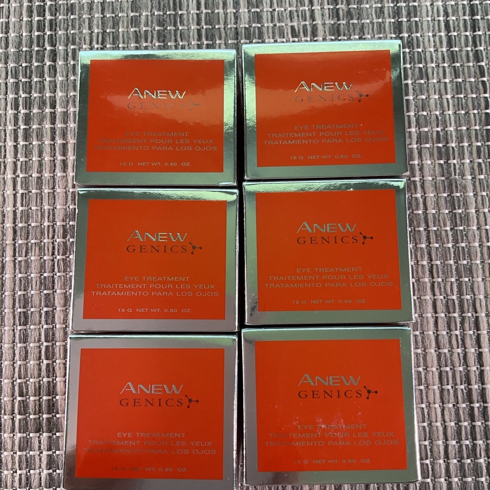 6x AVON Anew Genics Eye Treatment .50 oz NIB NOS New Sealed